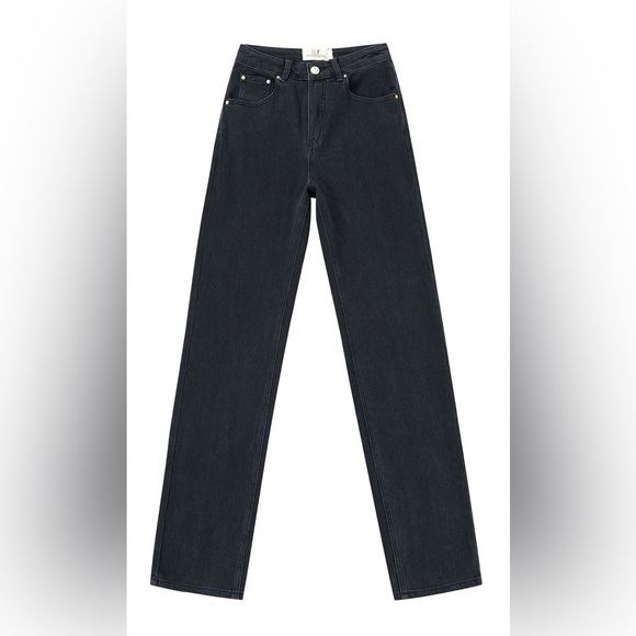 NWT Fashion Brand Company TALL Nap Jeans For Big Butts Black Denim size XL - Picture 3 of 8